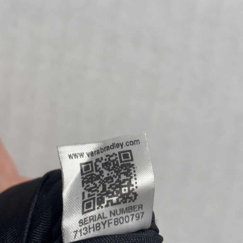 Vera Bradley Retired Chandelier Noir Quilted Laptop Sleeve Minimalist Bohemian - Picture 4 of 7